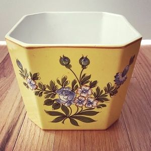 TIFFANY & CO vintage Floral Ceramic VASE ITALY